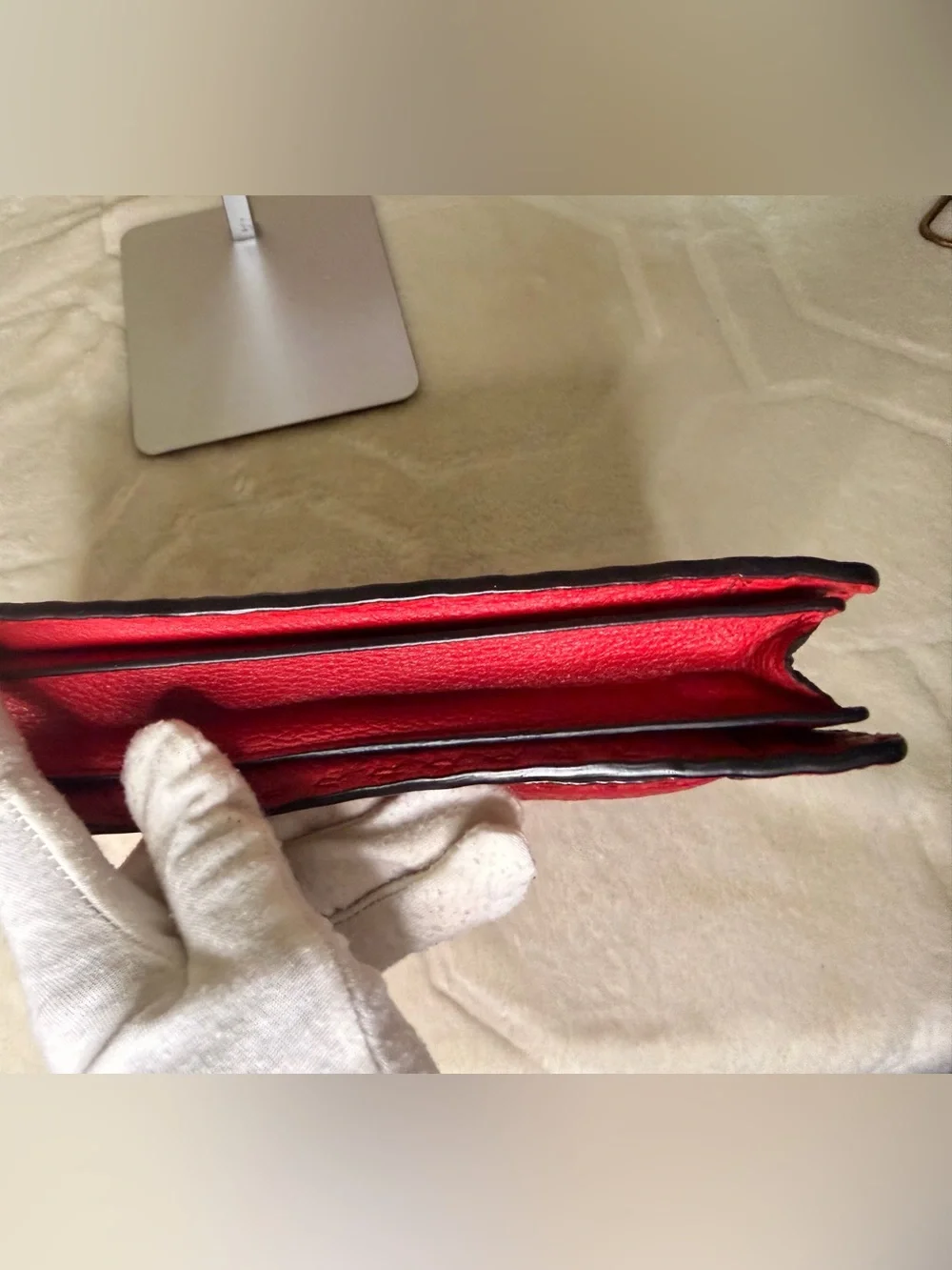Fendi Monster Eye Clutch in Red